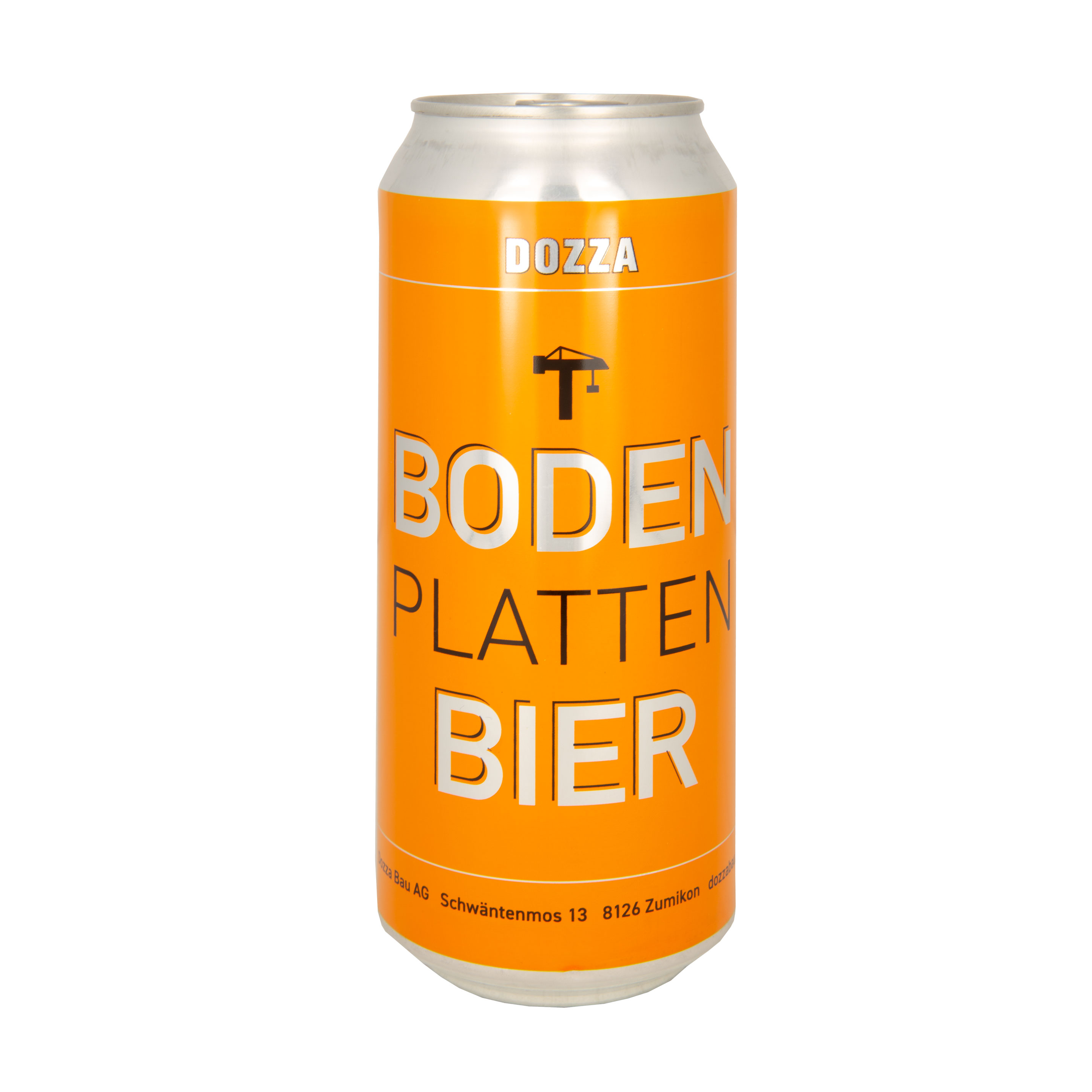 Bierdose mit Werbung