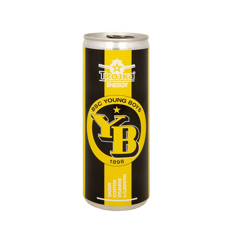 Energy Drink Dose mit Leuchtfarbe